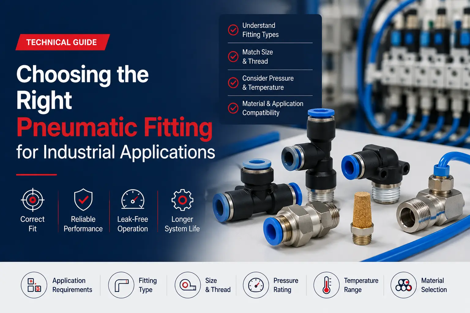 Technical Guide: Choosing the Right Pneumatic Fitting